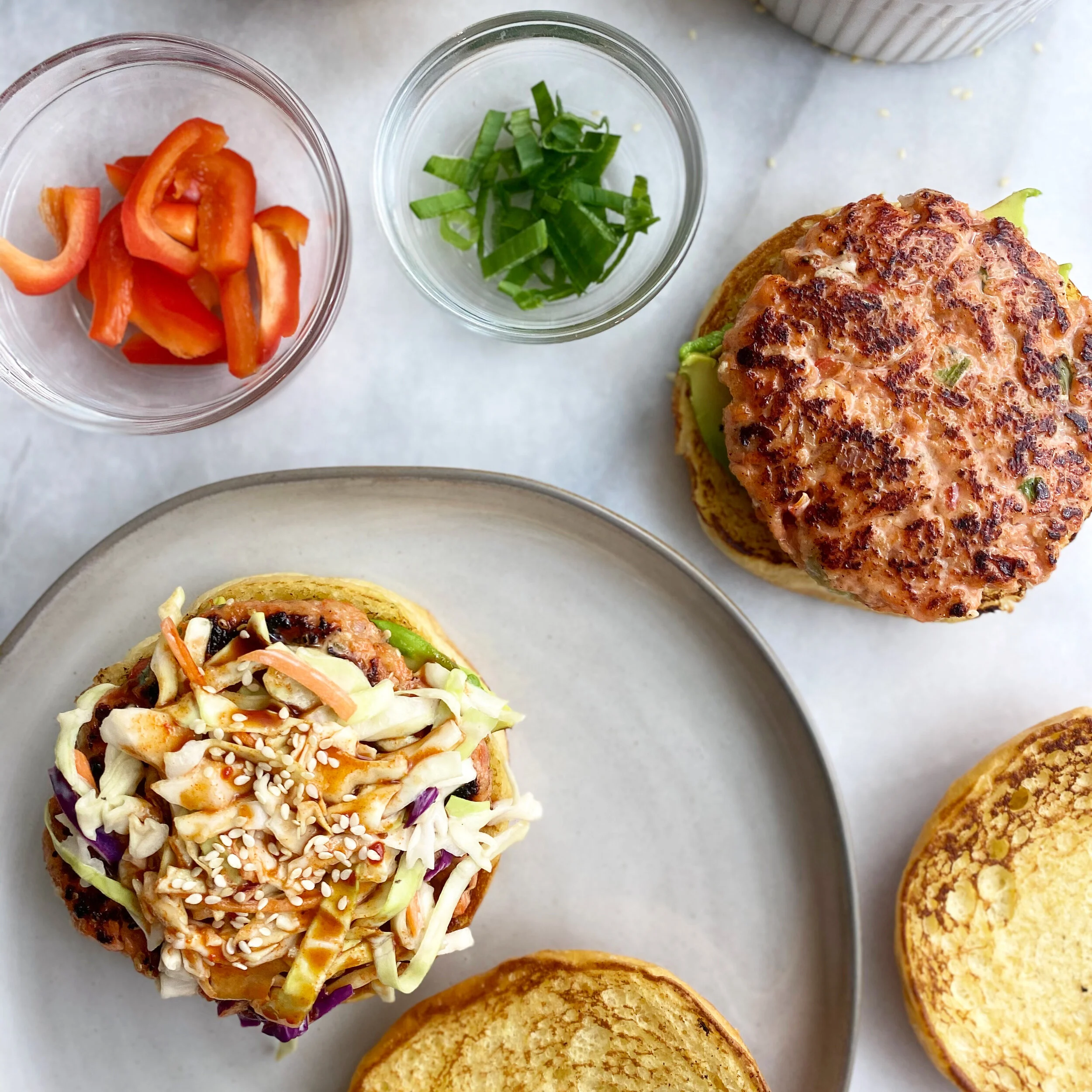 ASIAN SALMON BURGERS
