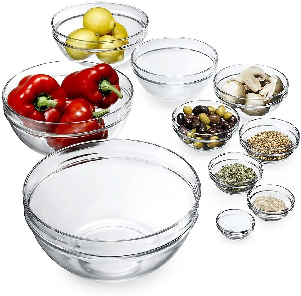Stackable Glass Bowls