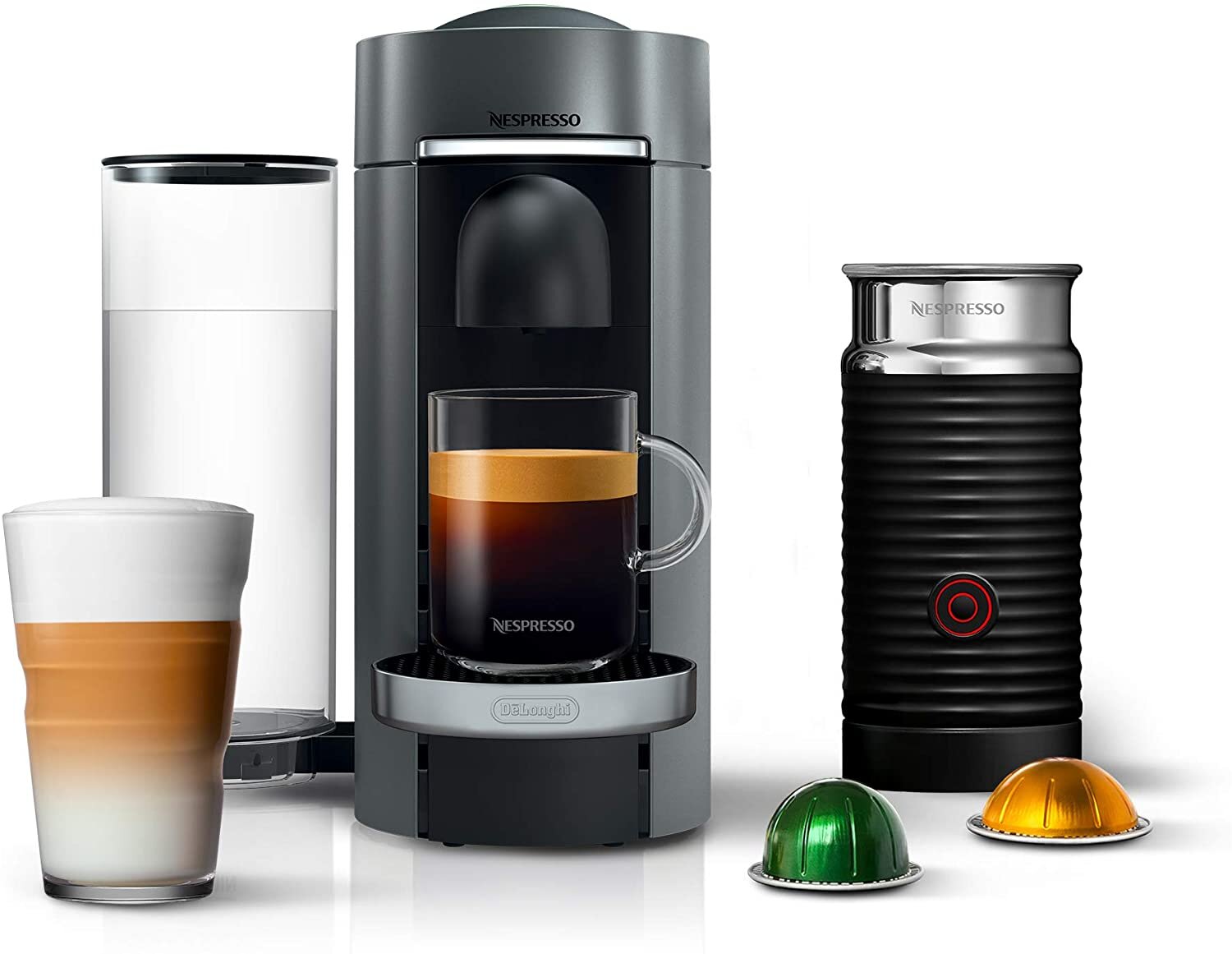 Nespresso VertuoPlus Deluxe Coffee and Espresso Maker Bundle with Milk Frother  (Copy)