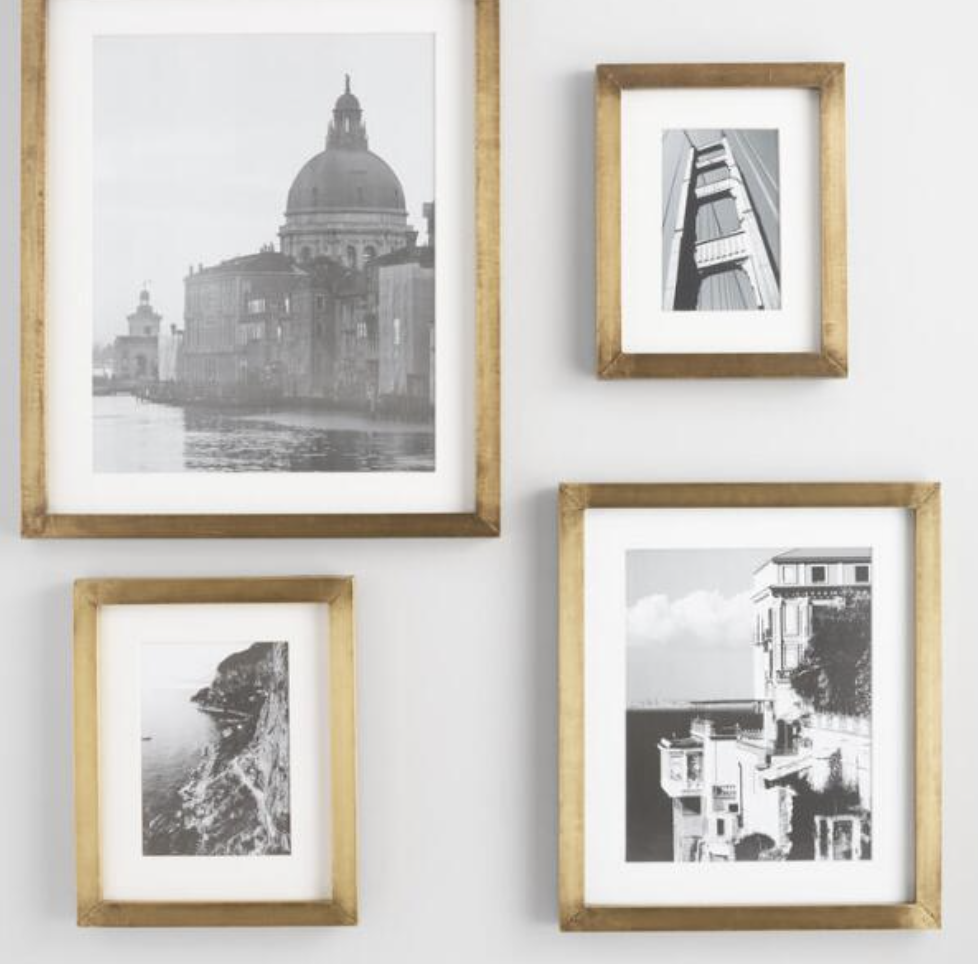 Antique Brass Metal Clad Frame