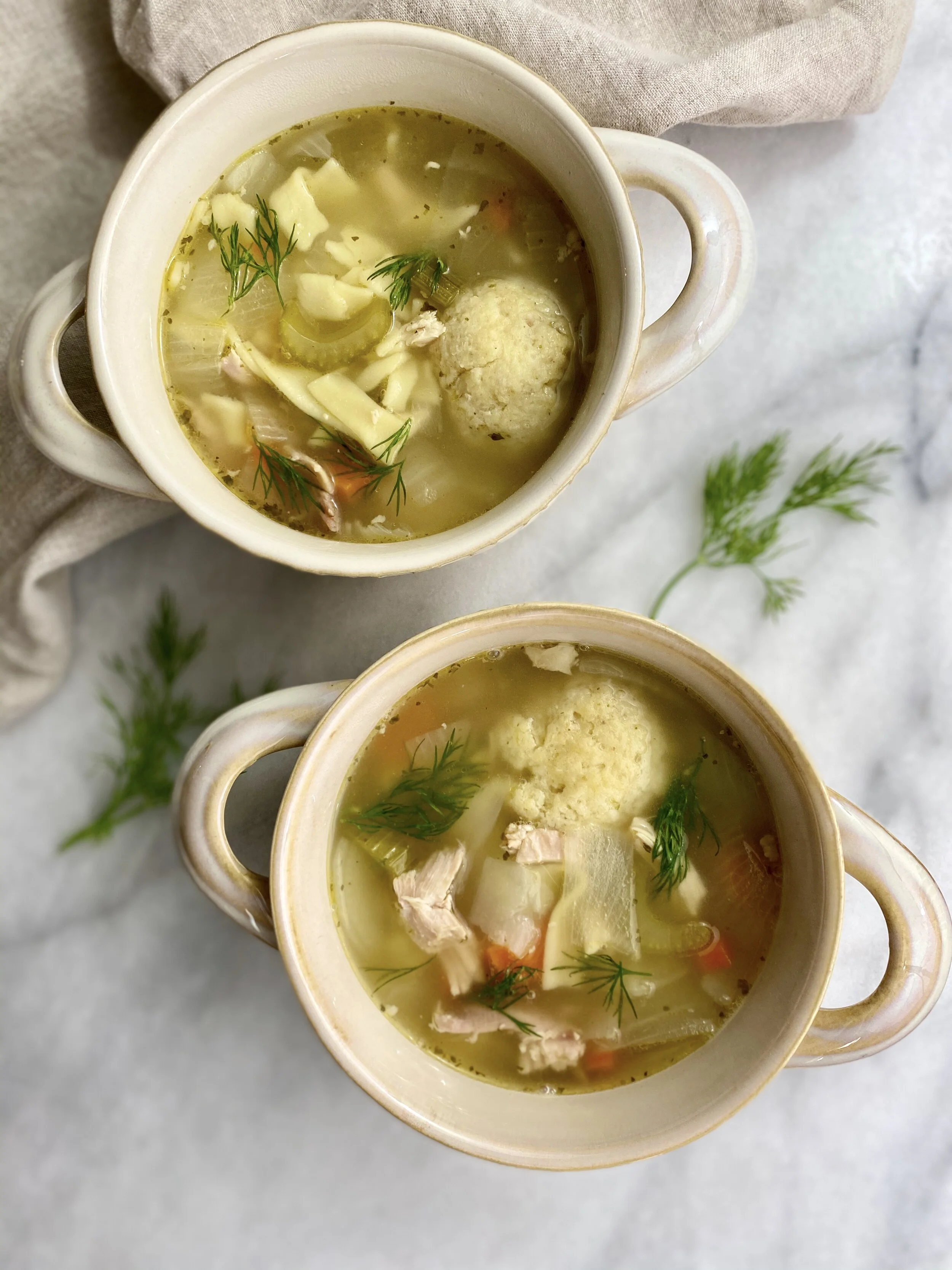 NOT YOUR BUBBY'S MATZO BALL SOUP