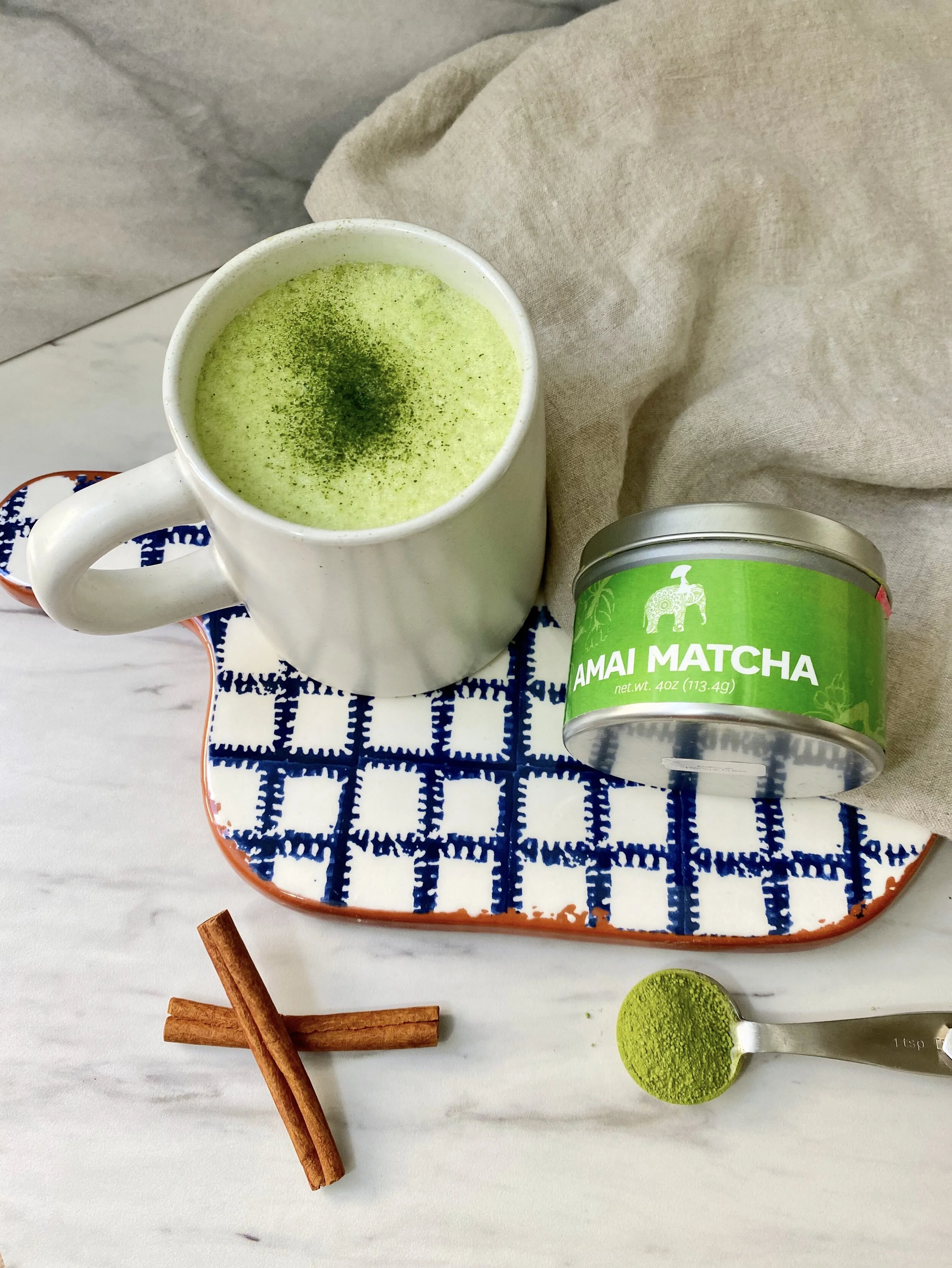 CINNAMON MATCHA LATTE