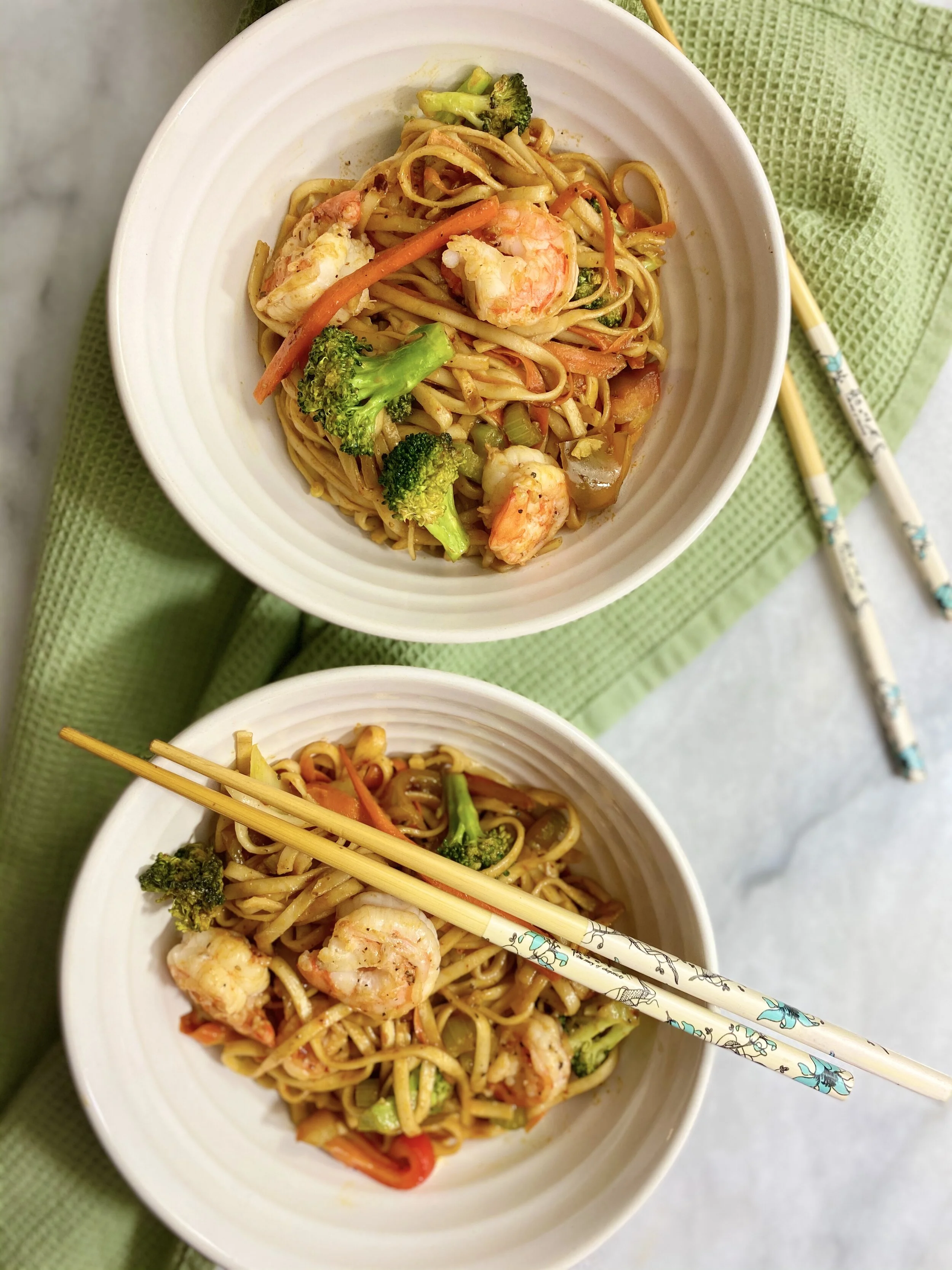 SHRIMP VEGGIE LO MEIN