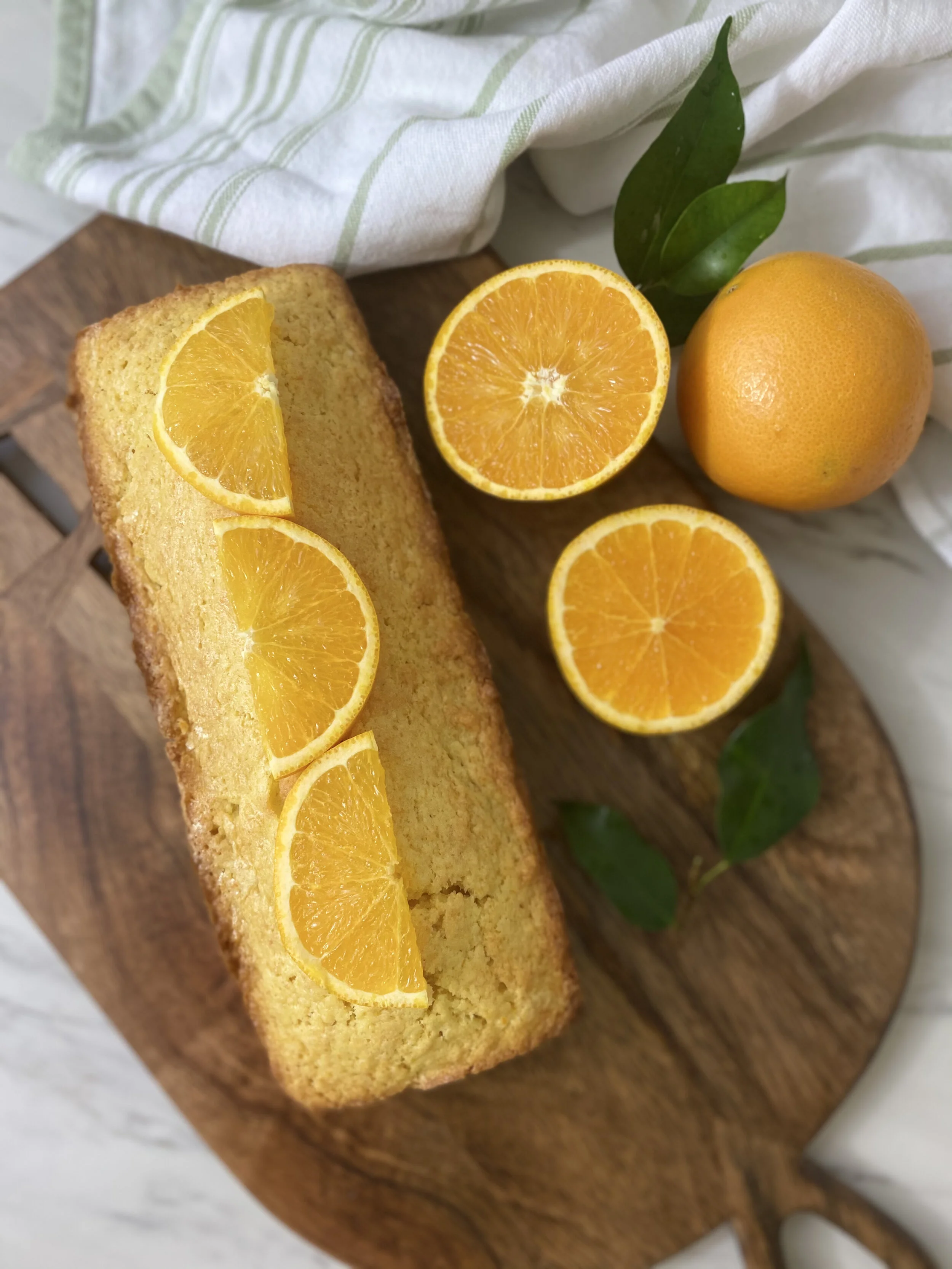 ORANGE POUND CAKE  W/ ORANGE WHIPPED CREAM