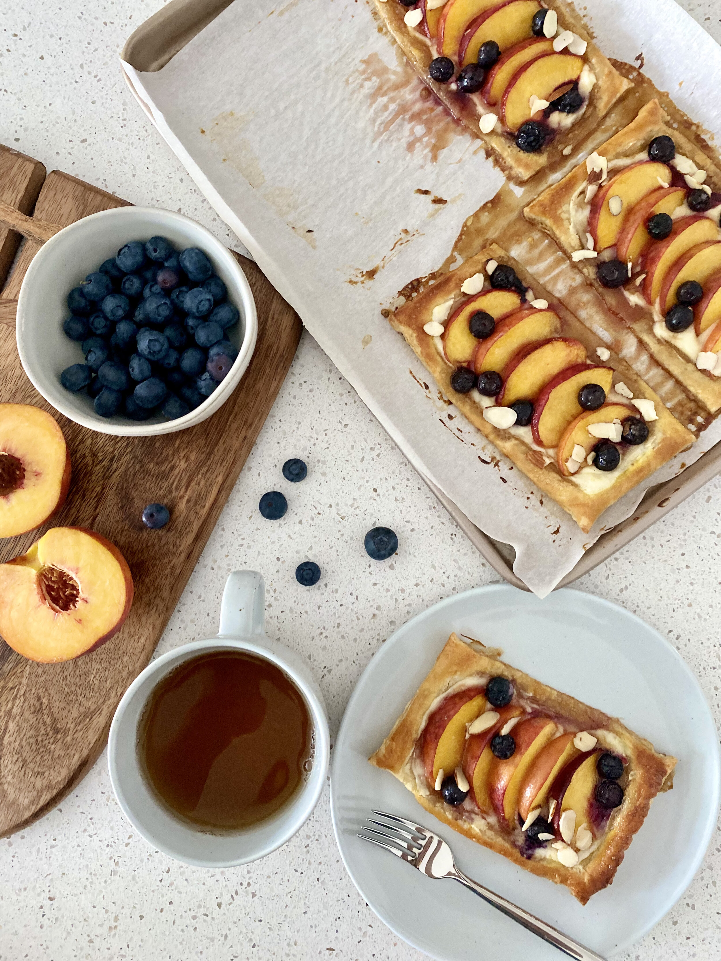 PEACH & BLUEBERRY PUFF PASTRY