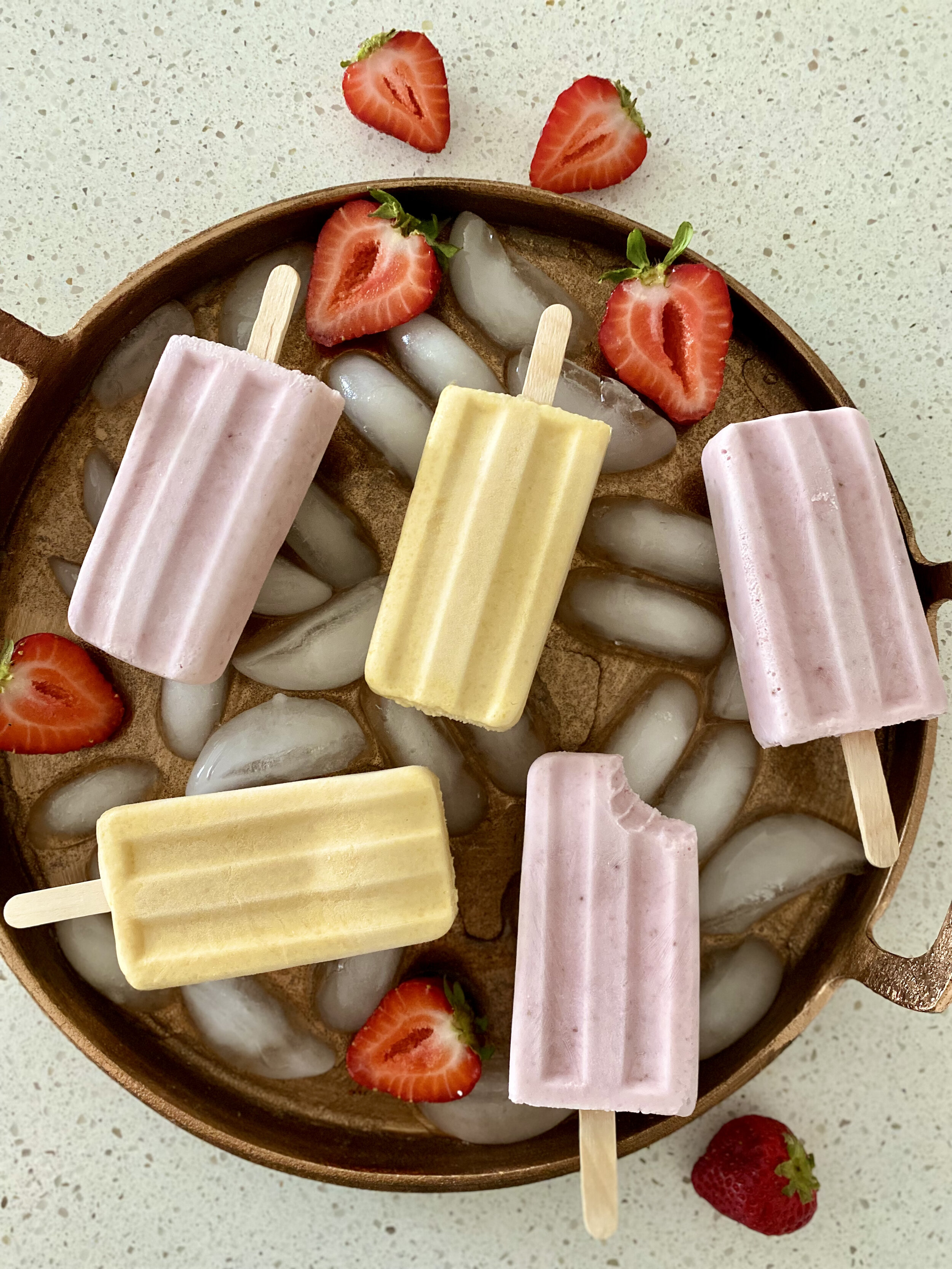 STRAWBERRY & MANGO COCONUT CREAM POPSICLES