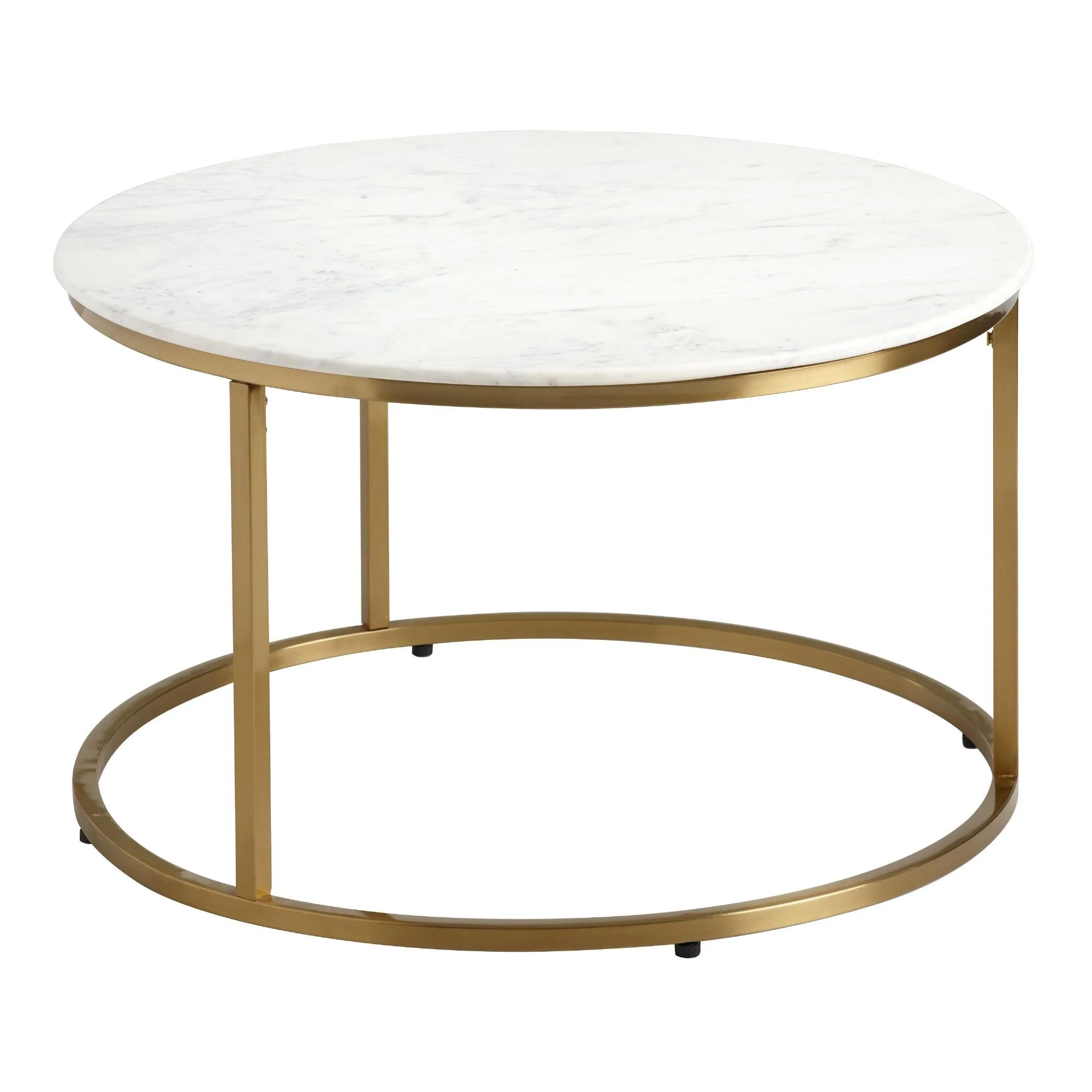 Round White Marble Milan Coffee Table