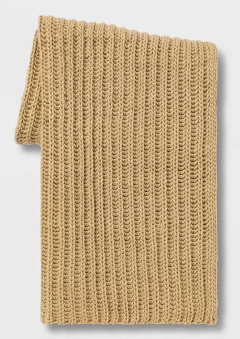 Chunky Knit Throw Blanket