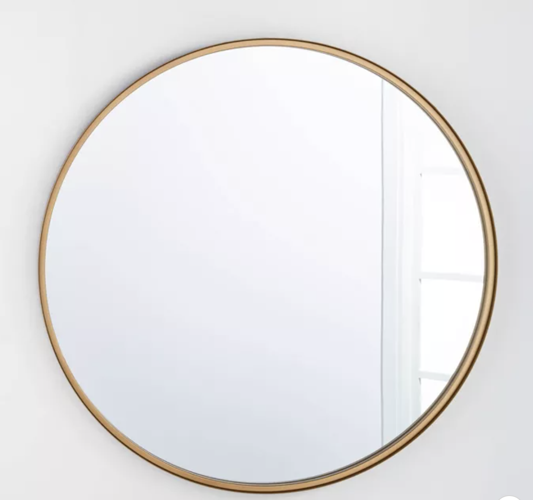 34" Round Decorative Wall Mirror