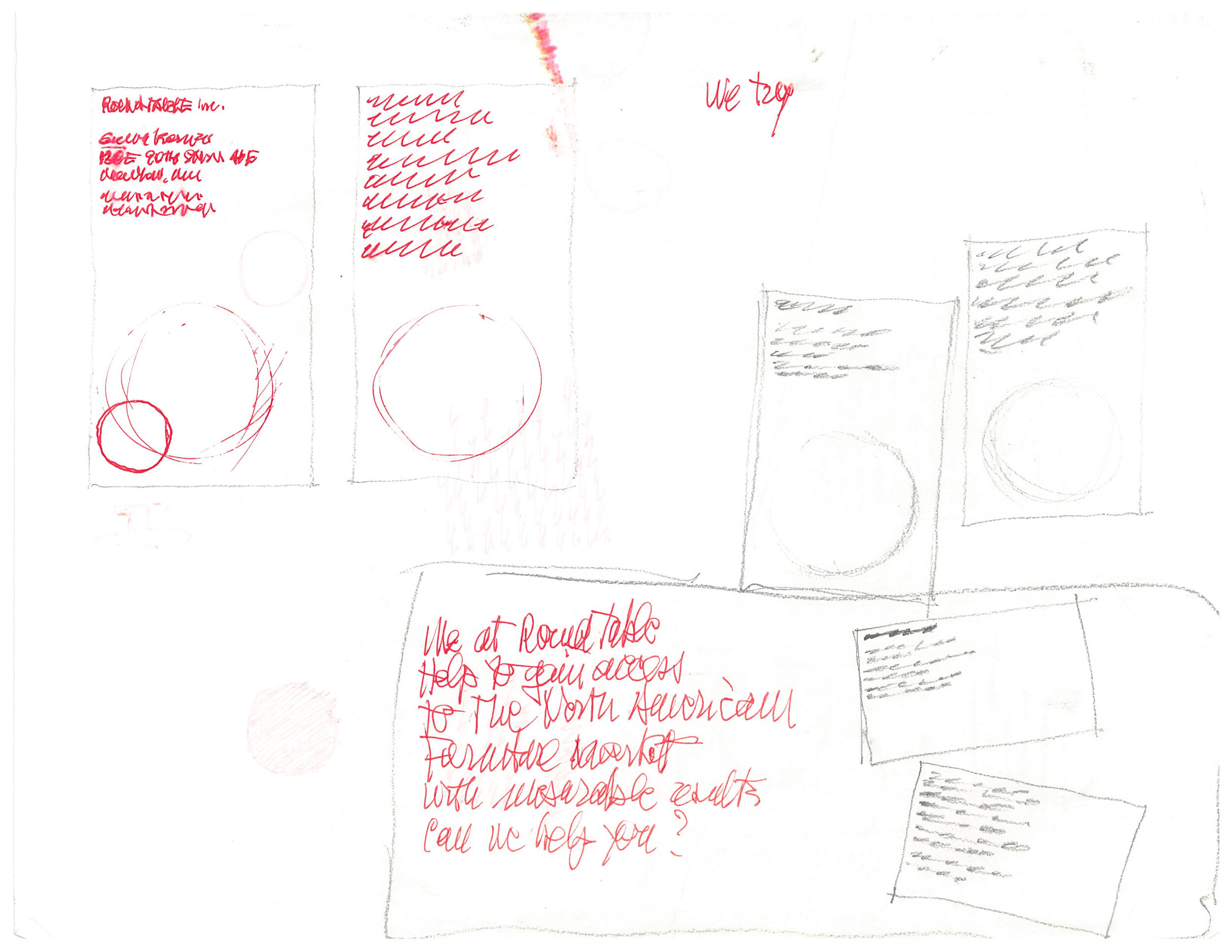 Massimo Vignelli 'Roundtable' drawing