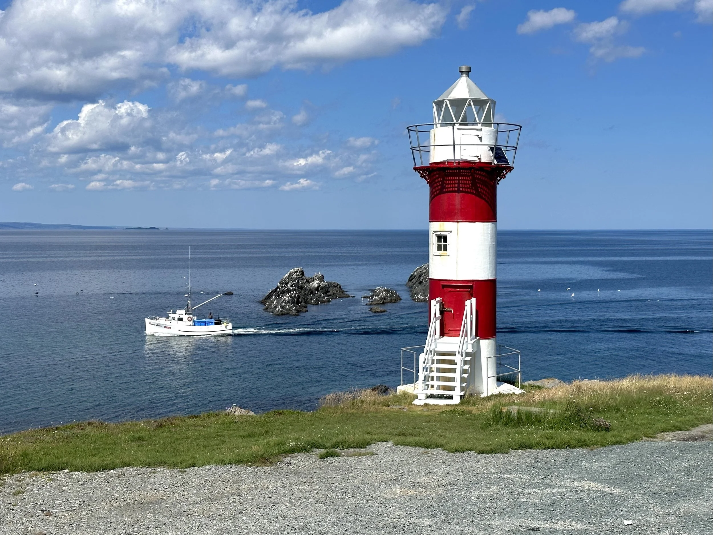 the lighthouse at Port de Grave