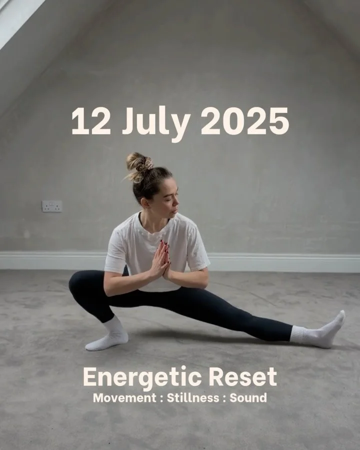 ⁣☀️ Saturday 12th July : Energetic Reset (Samya studio, Islington) ☀️⠀
⠀
Long weekend sessions are back, with a twist.⠀
⠀
Join us for a 2-hour seamless journey through the layers of movement, stillness &amp; sound. Expect a unique blend of Pilates-in