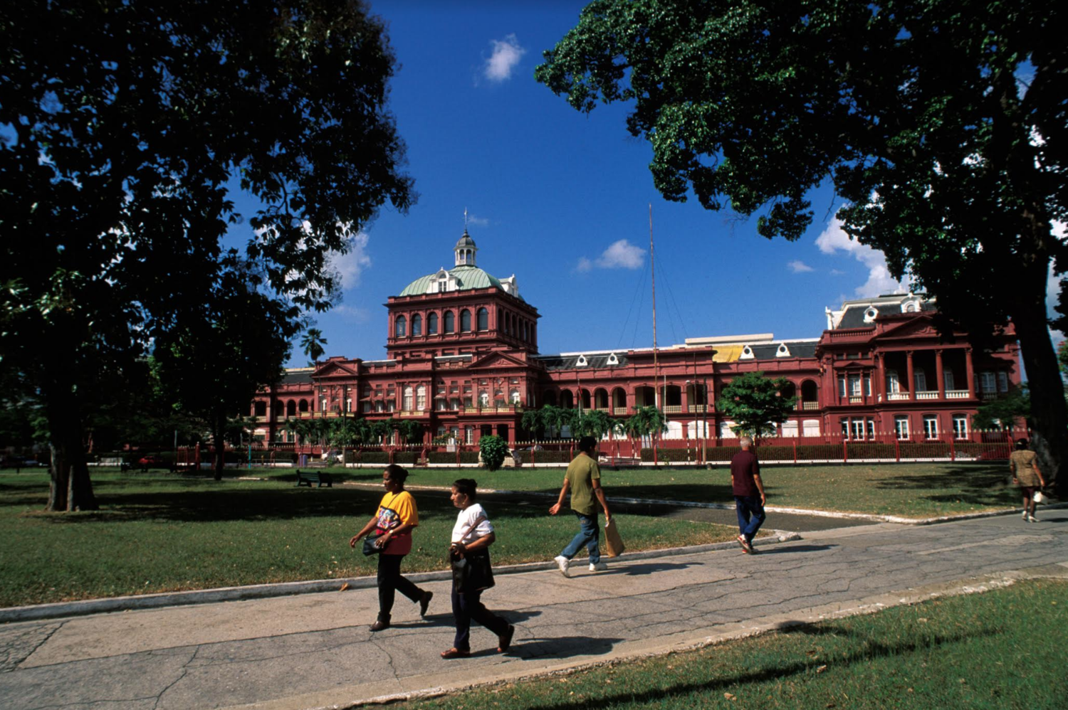 The Red House, home of Trinidad and Tobago's Parliament. Since its independence from the UK in 1962, and despite an attempted coup in 1990, Trinidad and Tobago has been a strong democracy.