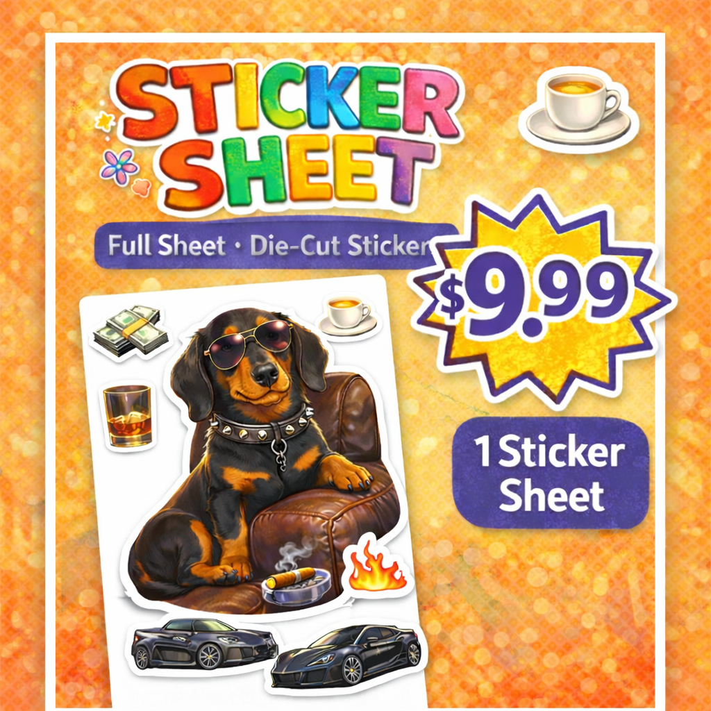 1 Full sheet Custom Sticker Sheet (Legend mode STYLES SELECTED AT CHECKOUT)