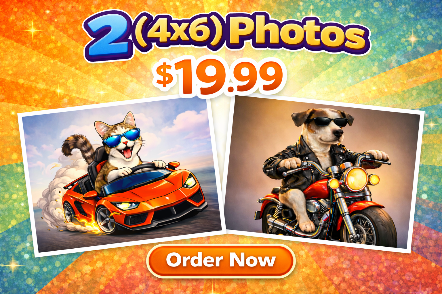 2 (4x6) Photos (STYLES SELECTED AT CHECKOUT)