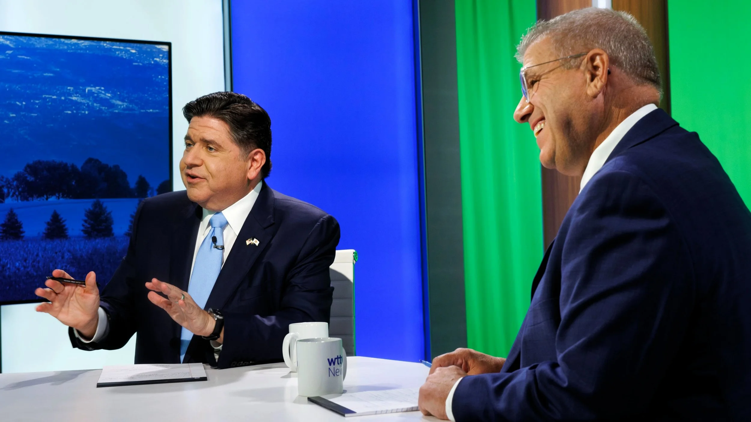 Pritzker and Bailey Snipe, Interrupt, and Argue in Only Televised Appearance