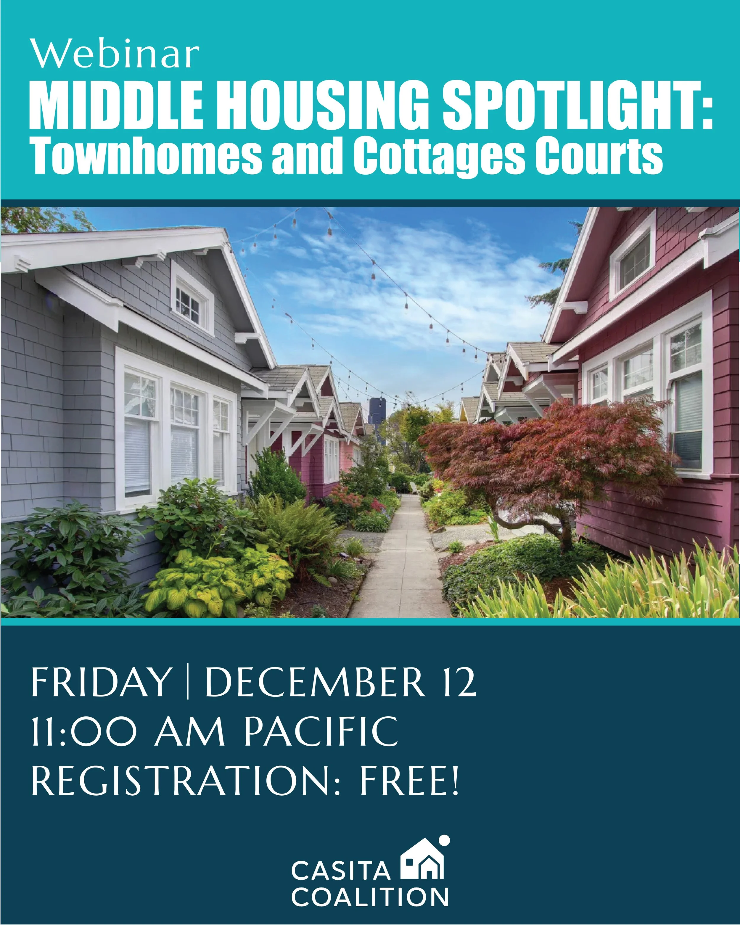 Middle Housing Spotlight: Townhomes and Cottage Courts