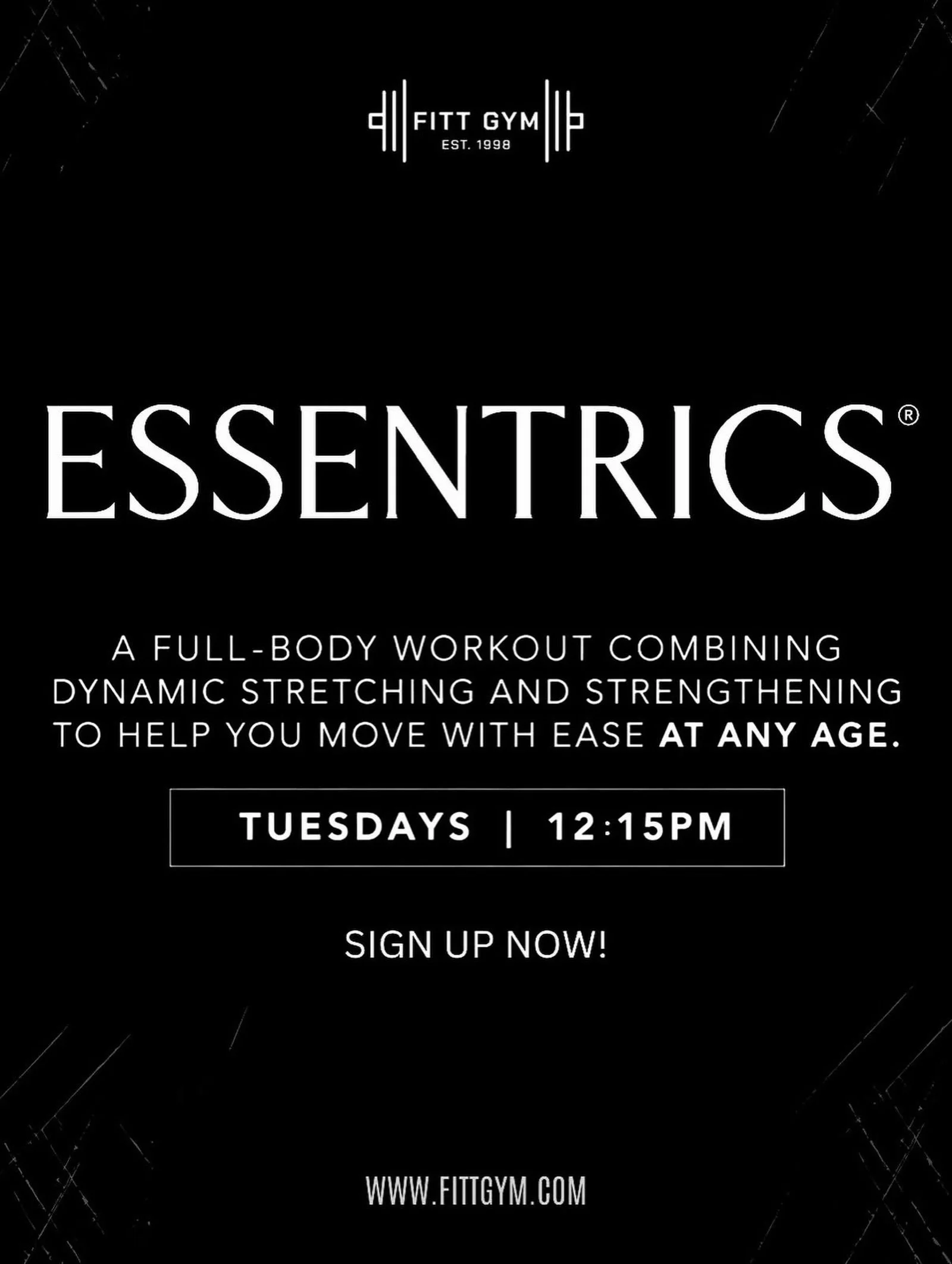 Essentrics combines dynamic stretching and strengthening into one full-body workout designed to support mobility, flexibility, balance, posture, and strength &mdash; at any age.

Whether you&rsquo;re looking for a complement to your regular training 
