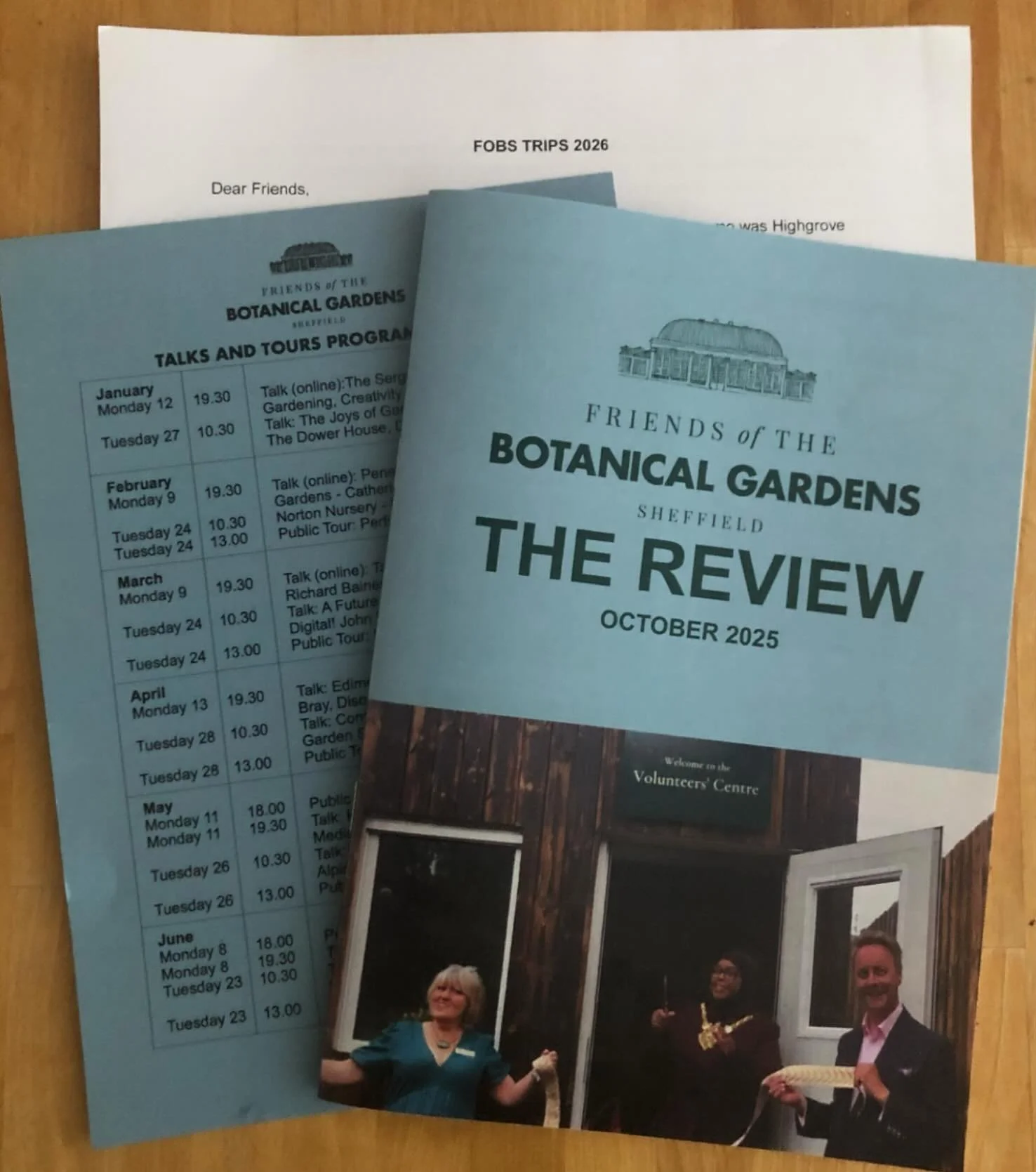 Our programme of Trips, Talks and Tours for next year Is hot off the press and will be available for all @fobsheffield to collect at our AGM at 10.00am on Tuesday 18 November.  Details will be added to the @fobsheffield website shortly.

Friends will