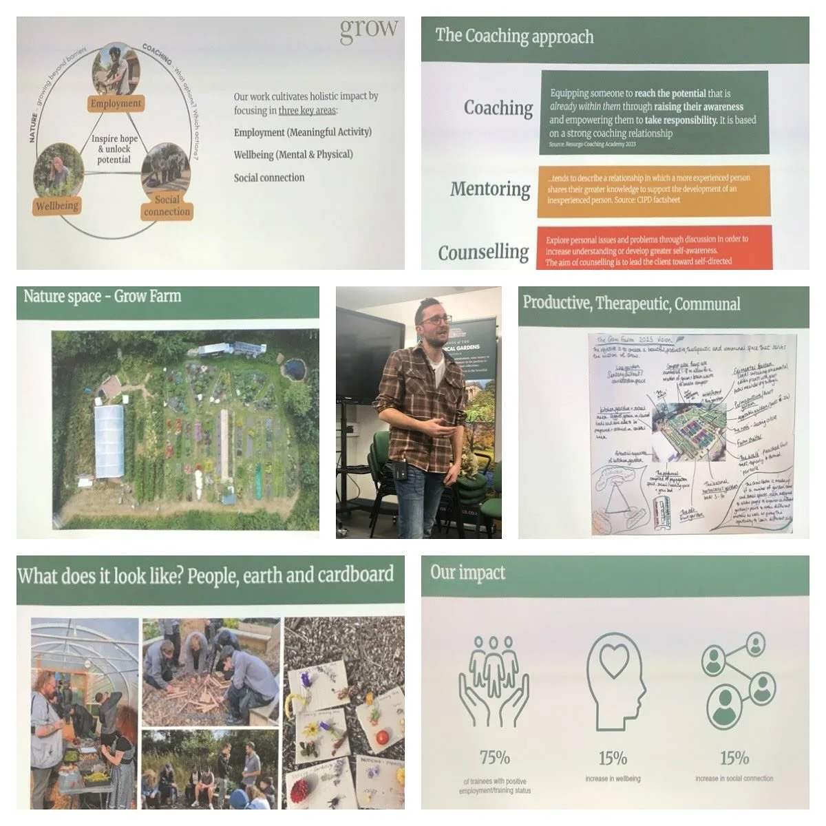 We had a great turnout today for our AGM which was followed by an inspiring talk from Dave Cooke of local youth development charity @grow_uk. Grow are a small team based at Green Estate on Manor Lane in Sheffield and have been running their successfu