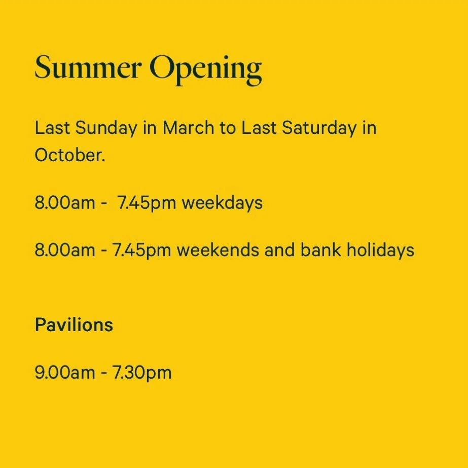 As the clocks change, so do the opening hours at #sheffieldbotanicalgardens&hellip;&hellip;

As from Sunday 29 March we are on Summer Opening hours -  enjoy the Gardens for longer as the days lengthen 
.
.
.
.
.
.
#springforward #britishsummertime #s