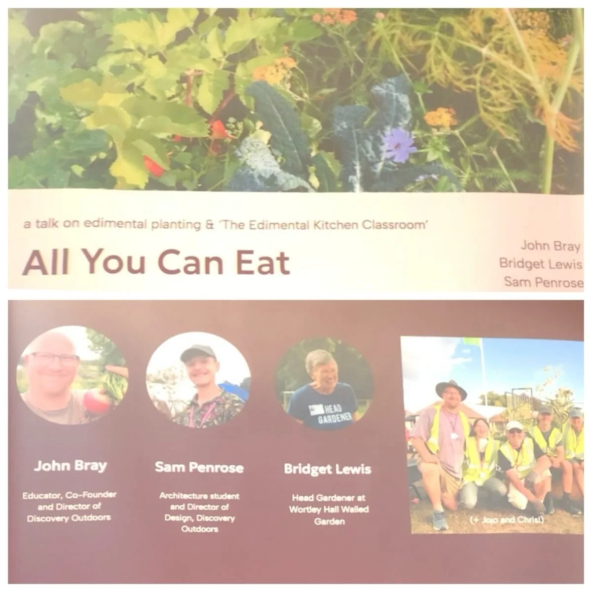 Another very interesting @fobsheffield talk on Monday evening when Educator John Bray of Discovery Outdoors, Head Gardener Bridget Lewis of Wortley Hall Walled Garden and Landscape Design student Sam Penrose shared the story of their award-winning ga