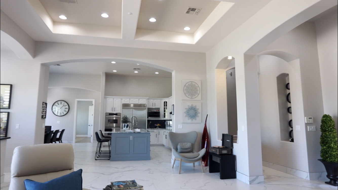 Entryway, Kitchen and Dining Room Area