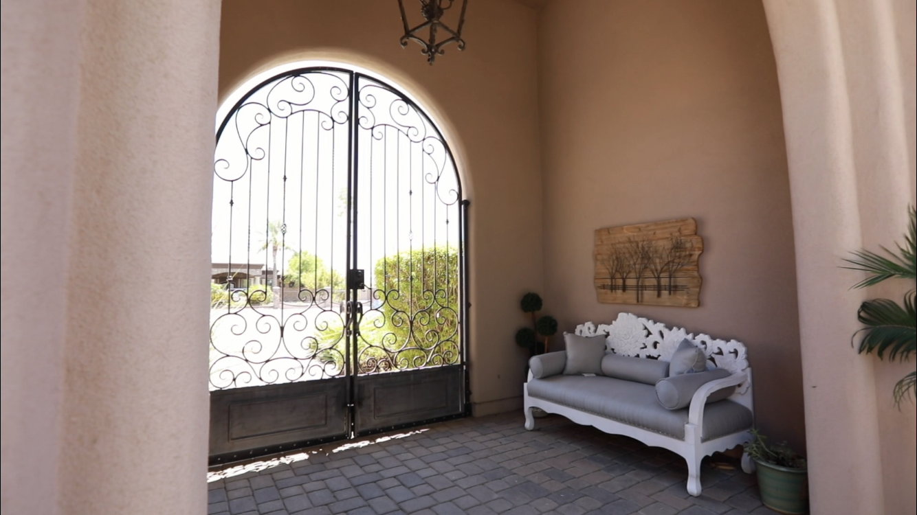 Private Front Yard Entry