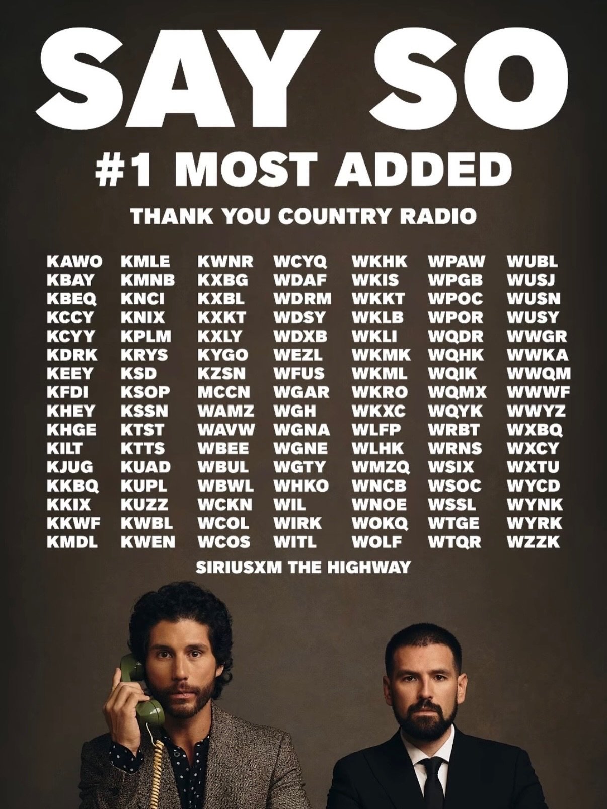 Big week! &ldquo;Say So&rdquo; was this week&rsquo;s #1 most added song to radio. So proud of this song @jammyrabbins @danandshay @hodgesmusic 🤍 

@colbyofficially released a new single &ldquo;Who&rsquo;s Your Angel Now&rdquo; co-produced &amp; co-w