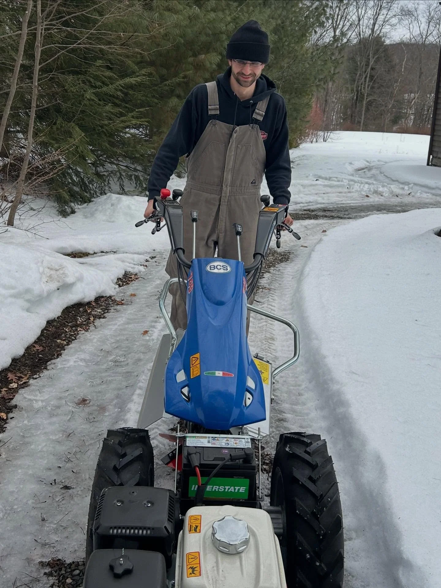 Lex would like to introduce our newest tool on the farm: our BCS walk-behind tractor.

At Stonewood Farm, caring for the land is slow, deliberate work. It&rsquo;s the daily attention given to soil and beds, the careful timing of when to prepare, when