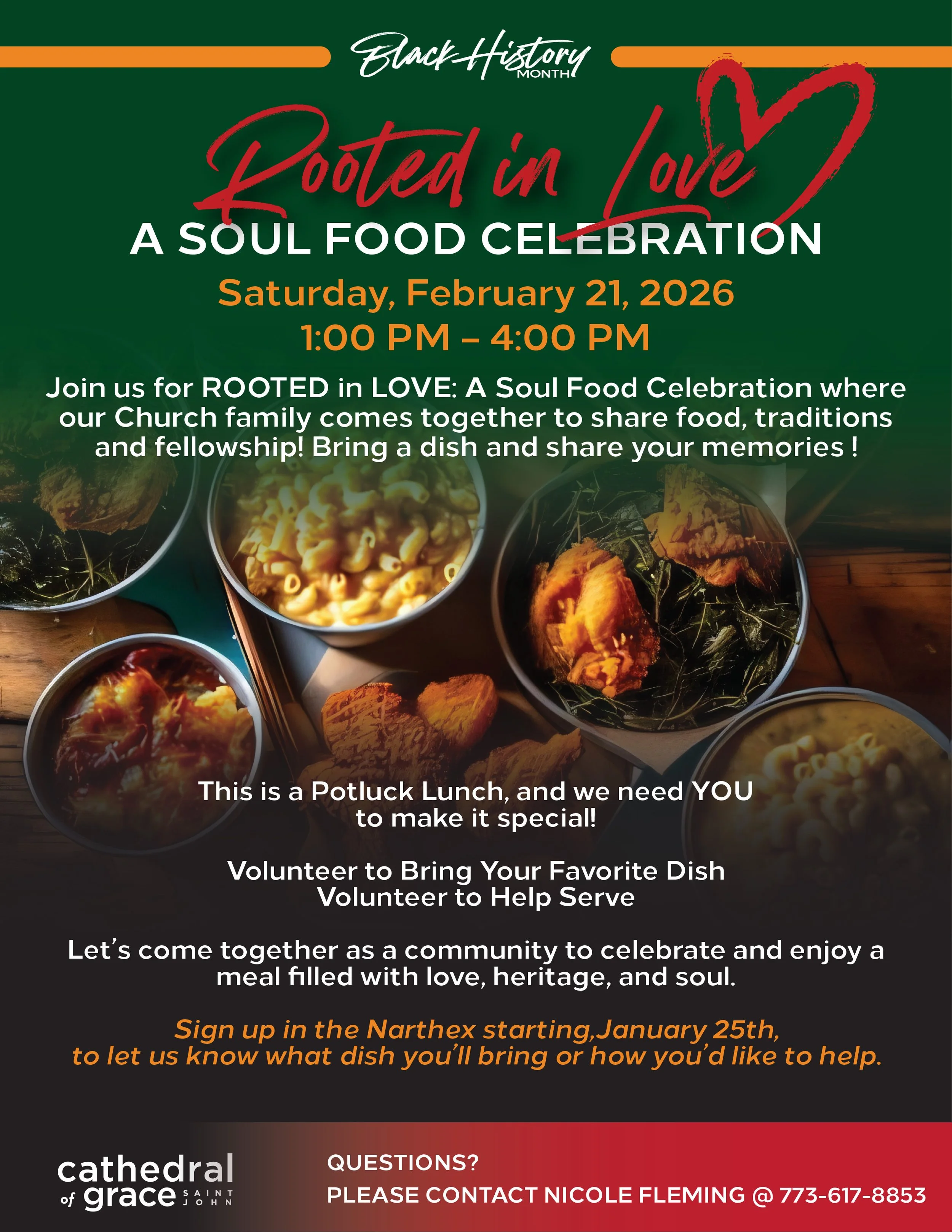 Rooted In Love-                              A Soul Food Celebration