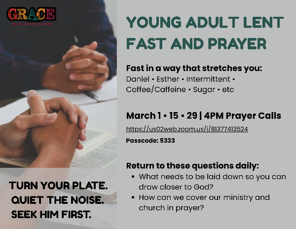 Young Adult Lent Fast & Prayer