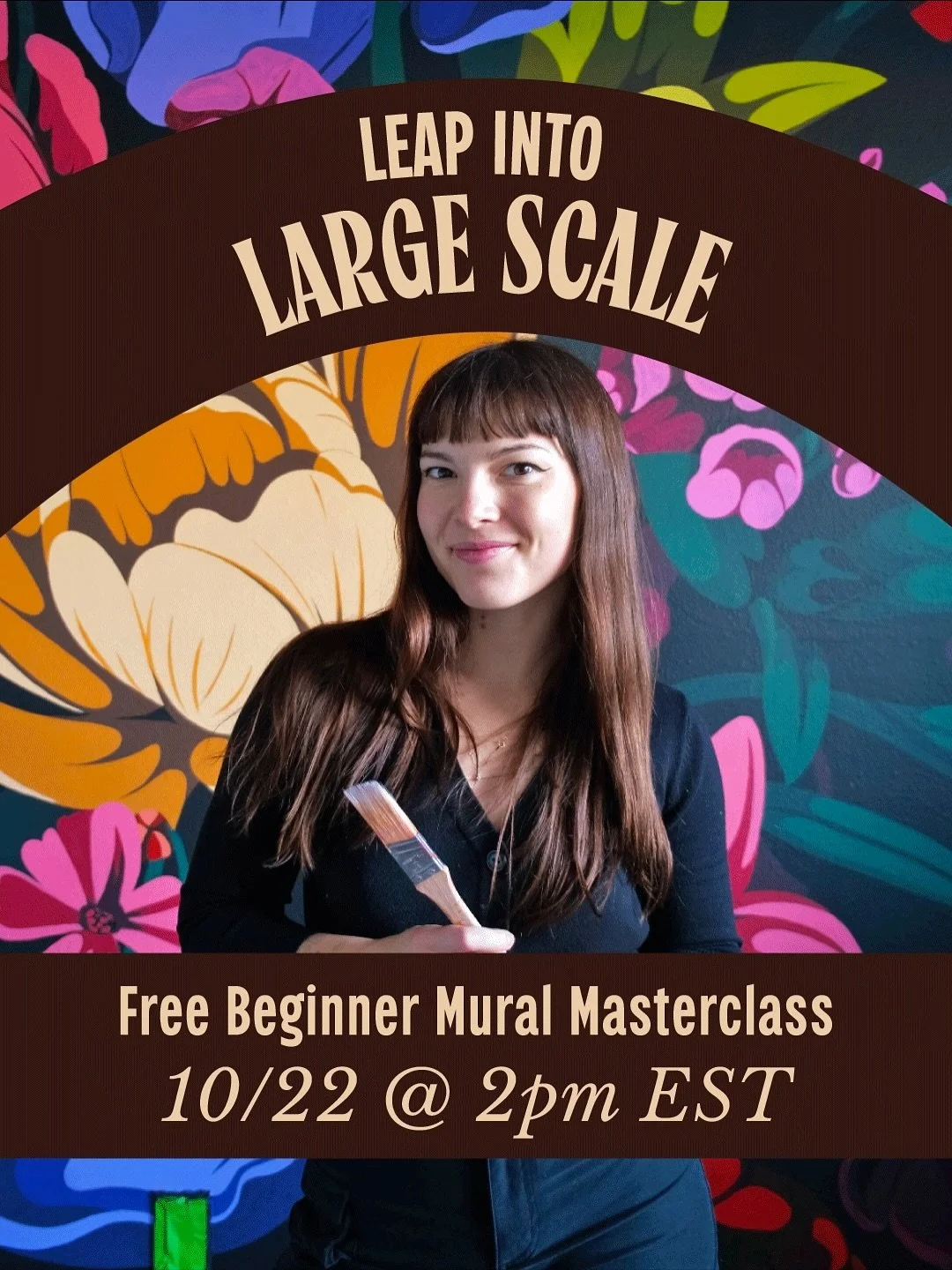 🚨 TODAY&rsquo;S THE DAY!!! My free mural masterclass Leap Into Large Scale goes LIVE in just a few hours and you&rsquo;re invited.

If you&rsquo;ve ever thought: &ldquo;oh painting a mural sounds amazing but I have no idea where to start&rdquo; this