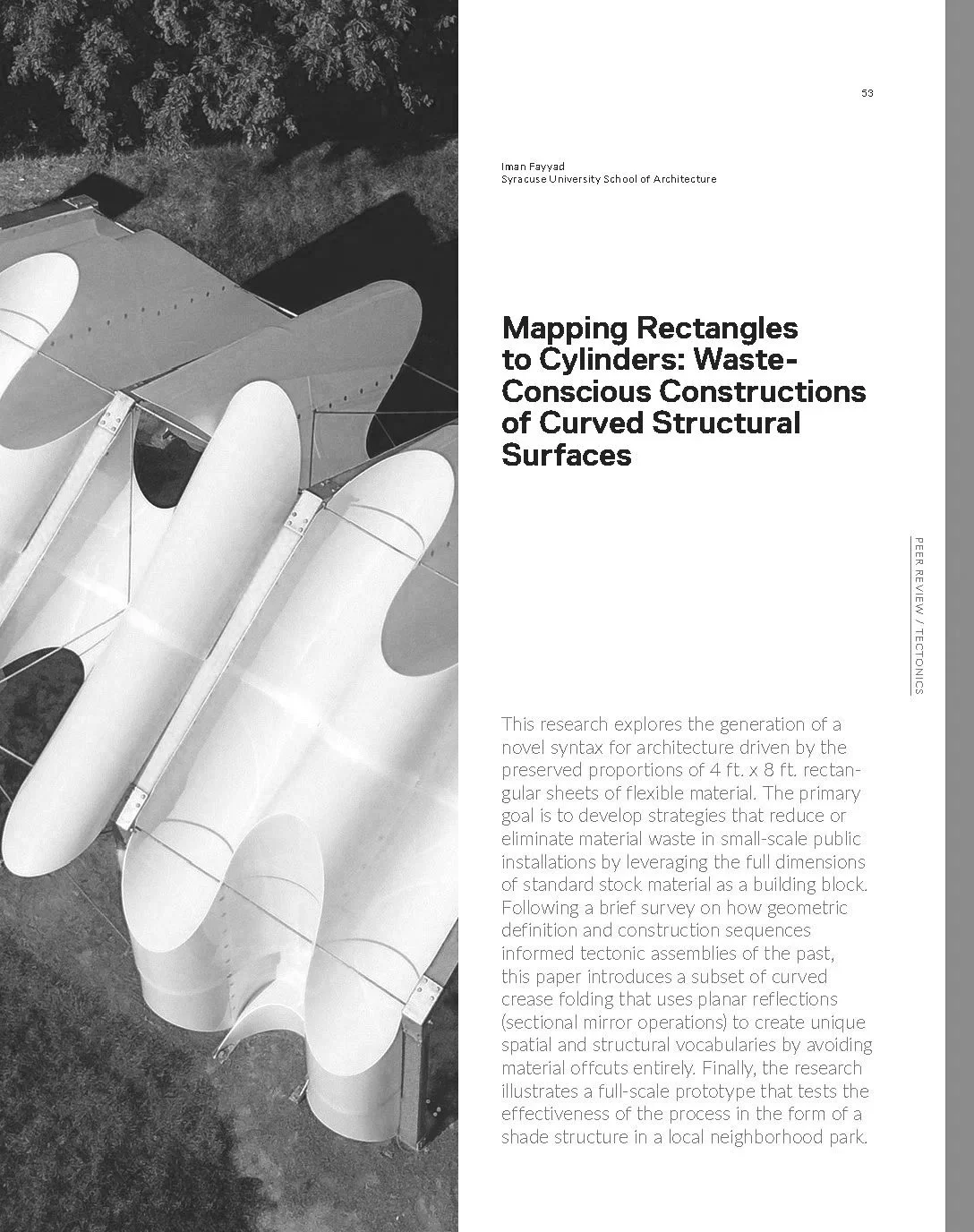 [pub.] Mapping Rectangles to Cylinders