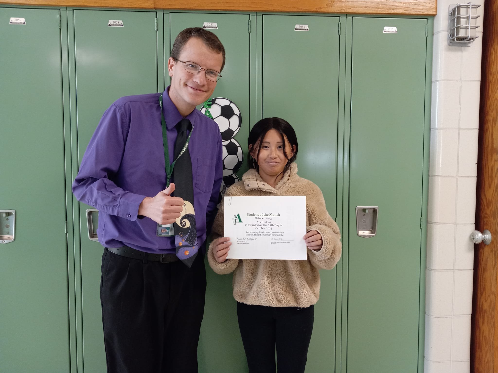 October Students of the Month — Alleman Catholic High School