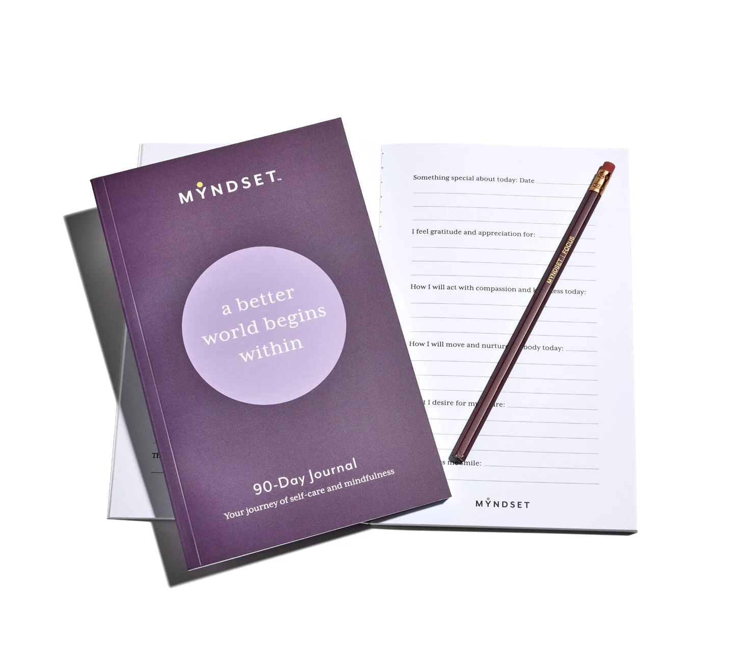 90 Day MyndSet Journal with Pencil