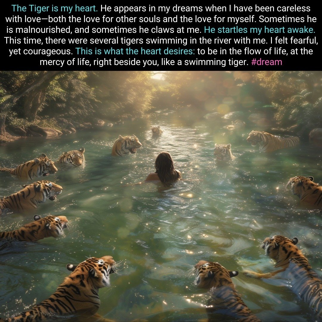 Dream, September 26, 2024. Our heart is an animal. You are its keeper. Never ignore it and never be afraid of it. Feed it whatever it needs to thrive. Let it live freely. Make sure it is well-trained, yet always remain wild. As heart keepers, our res