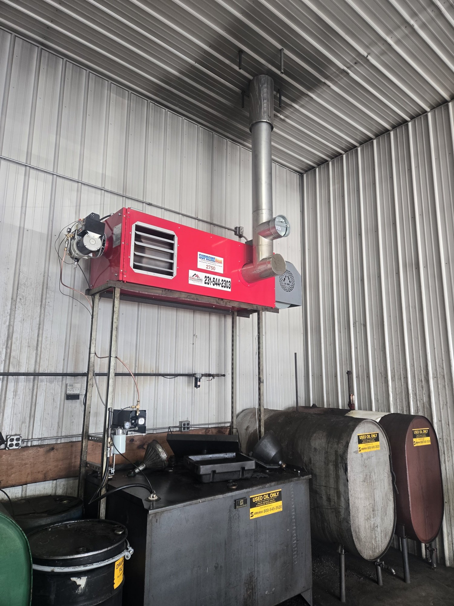 Supreme Heat 2750 Waste Oil Furance