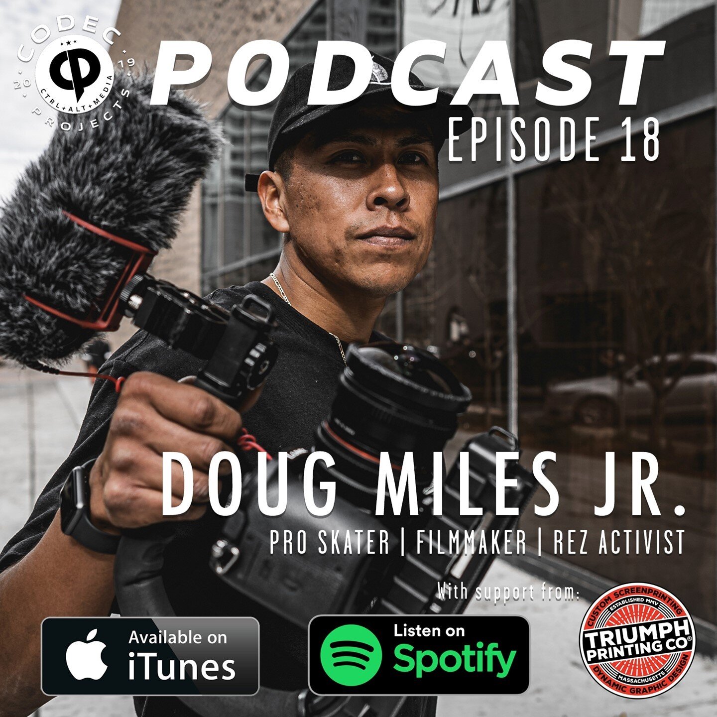 Codec Projects - S1E18 - Doug Miles Jr | Pro Skater | Filmmaker | Rez Activist⁠
⁠
We talk about growing up on a reservation and getting into skateboarding, traveling, starting his brand, Indellica  and raising money through the Apache Passion Project