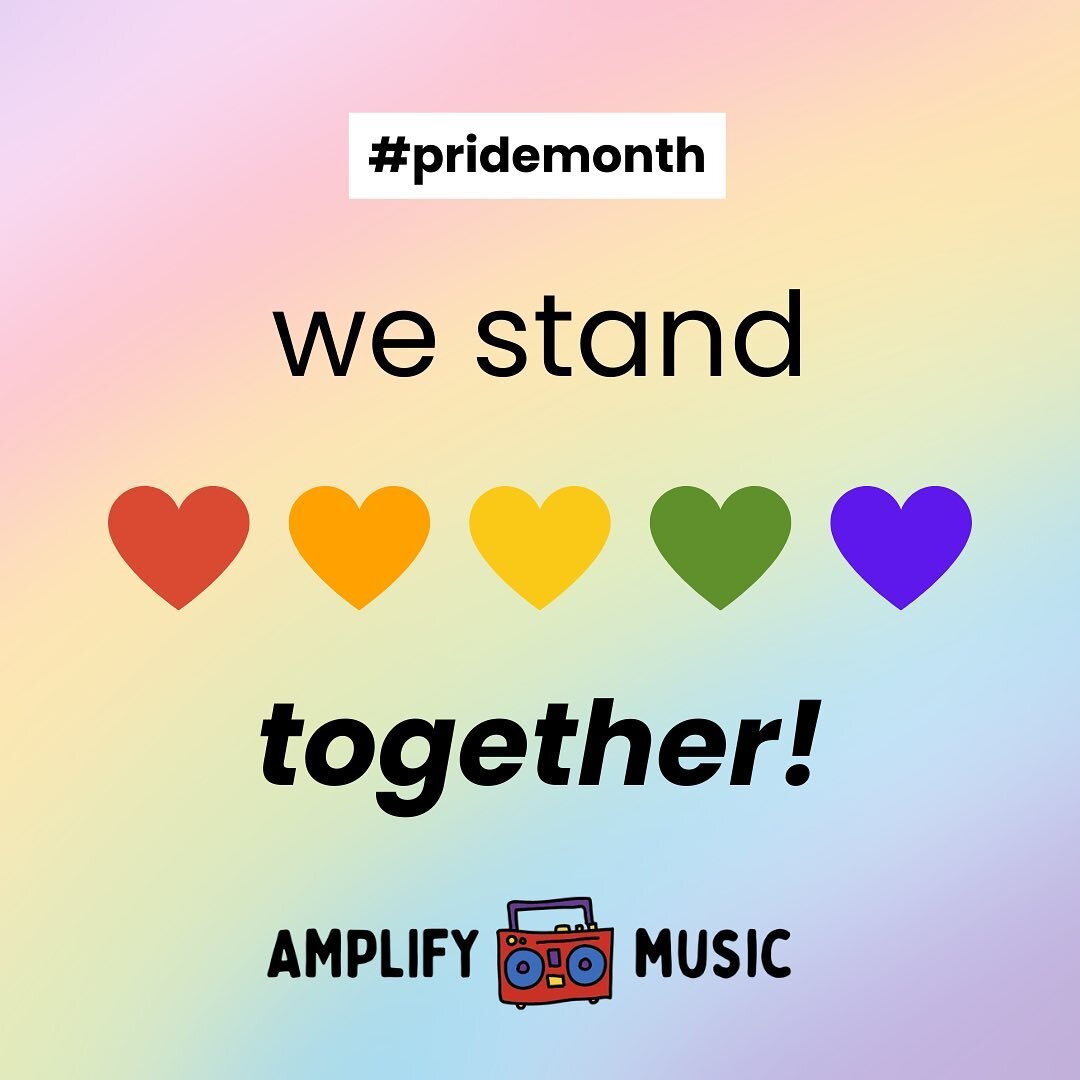 Happy Pride Month from everyone at Amplify Music! #pridemonth