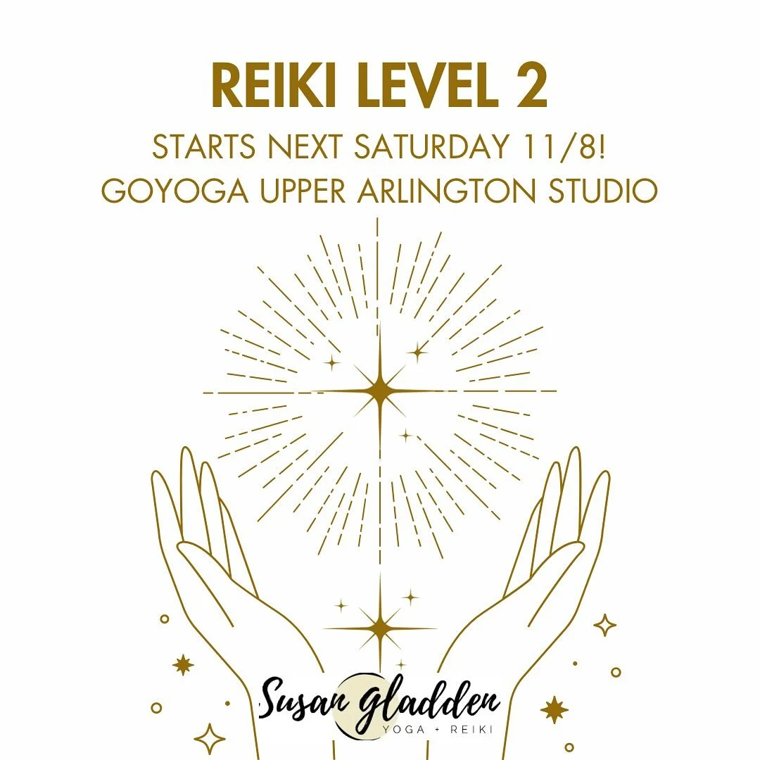 My upcoming Reiki 2 Chuden training and certification is taking place Saturdays November 8th (1:30-6pm) and November 22nd from (1-6:30pm) at the GoYoga Upper Arlington studio, 2232 Arlington Ave.
✨
This training is for anyone who has completed any Re