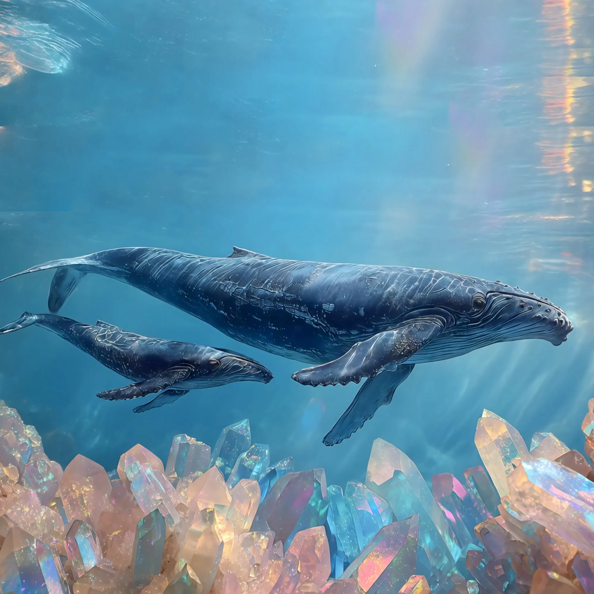 Whale Codes of the Crystal Ocean 174Hz Nervous System Healing (1 Hour)