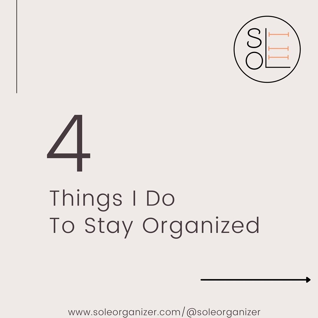 I had someone ask me, &ldquo;how do I stay organized?&rdquo; And I really appreciated being asked that question and sharing my personal tips. 

Listen - it&rsquo;s not easy but it&rsquo;s worth it to me. Now this is what I do for myself and it works 