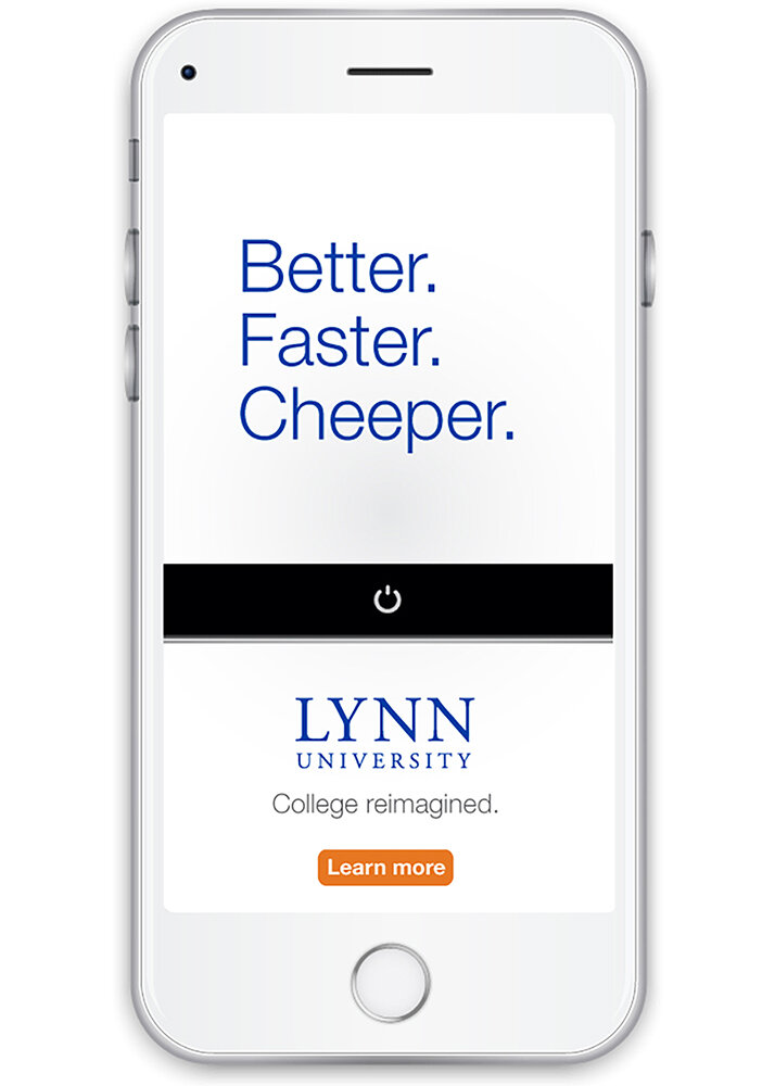 Better, faster, cheaper ad