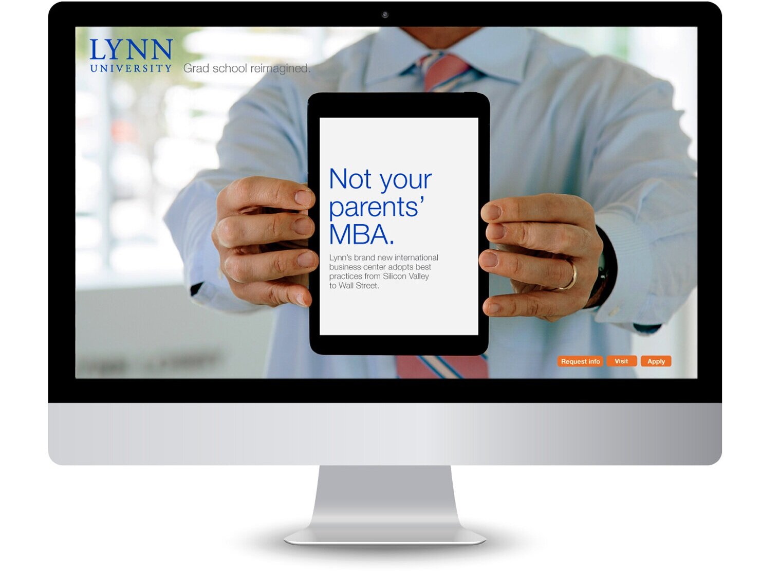 College reimagined landing page for website