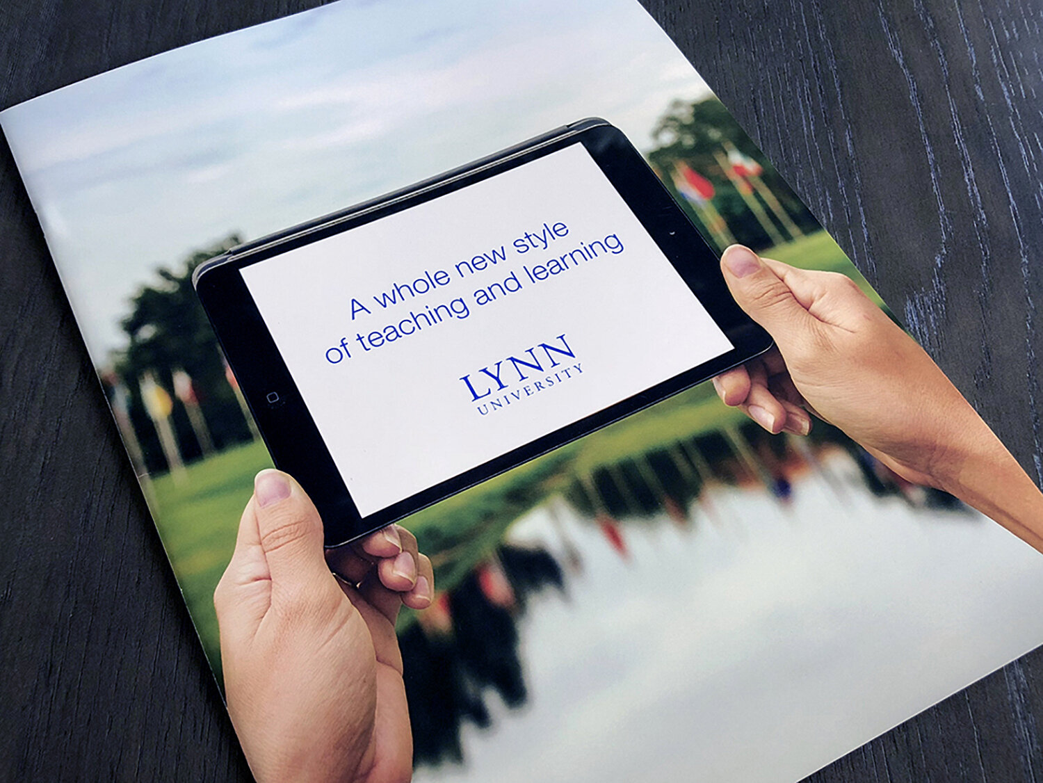 A whole new style of teaching and learning brochure cover