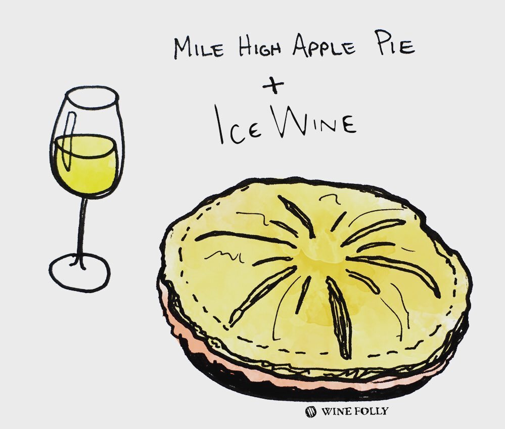 What&rsquo;s for dinner tonight? 

We&rsquo;re having Pi!  #piday #march14 🥧🥧

And thanks to @winefolly (#bestwinebook !!) for turning us onto THE best wine &amp; pie pairing!!! 

Who needs ice cream when you can have #icewine!?! 

#rieslingrocks #