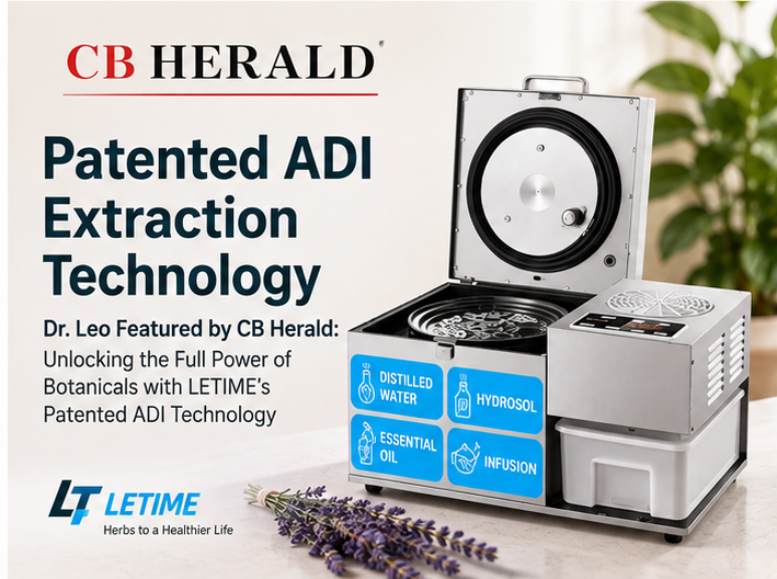 Dr. Leo Featured by CB Herald: Unlocking the Full Power of Botanicals with LETIME's Patented ADI Technology