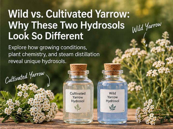 Wild vs. Cultivated Yarrow: Why These Two Hydrosols Look So Different