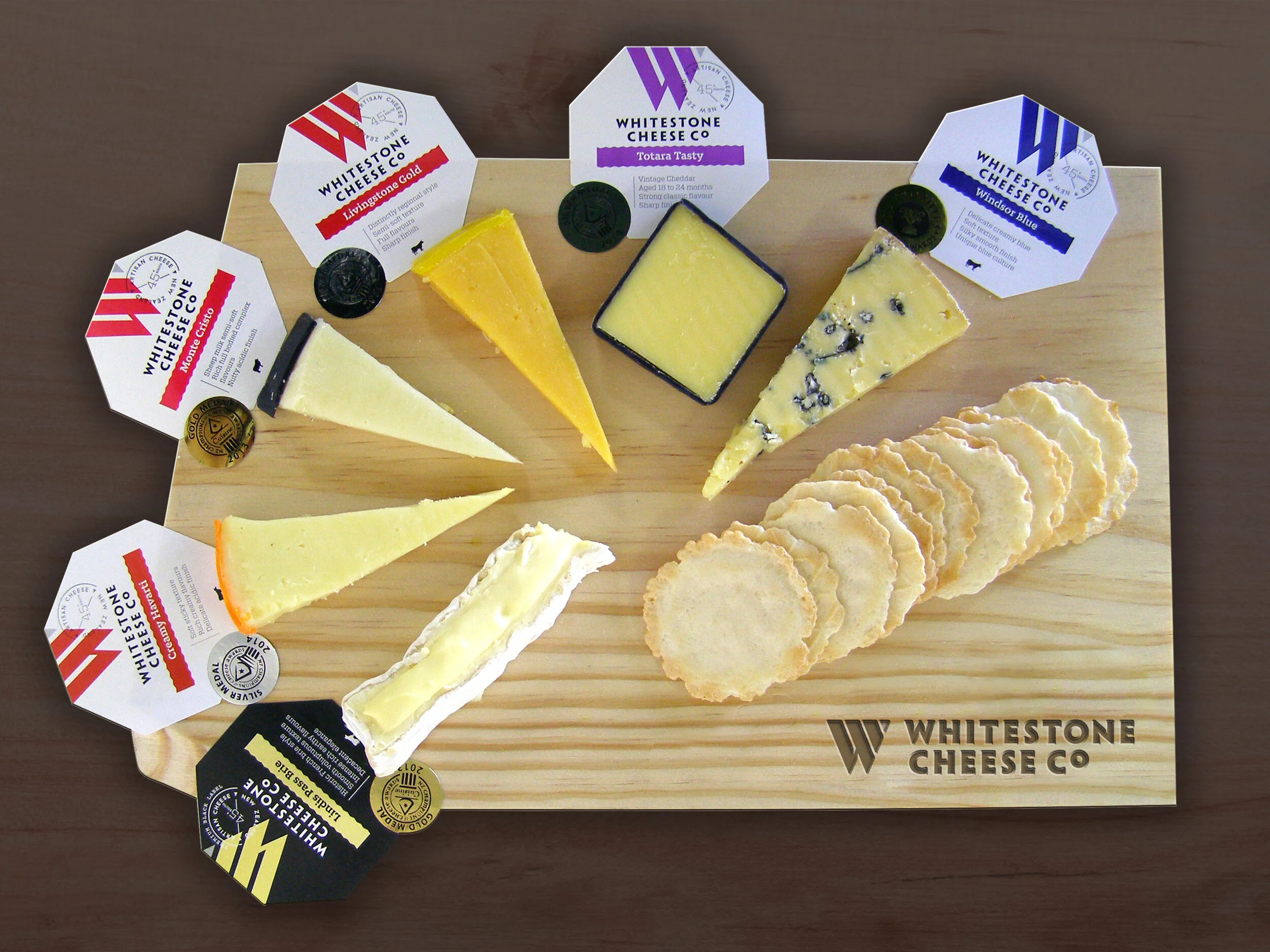 Whitestone Cheese Co tasting platter - worth visiting Oamaru for!